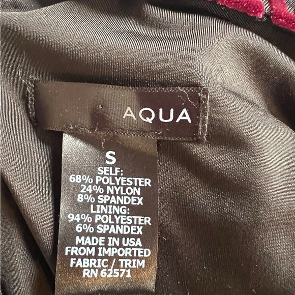 Aqua Red & Black Velvet Fit & Flare Dress – Bloomingdale’s – Size Small - Picture 9 of 9